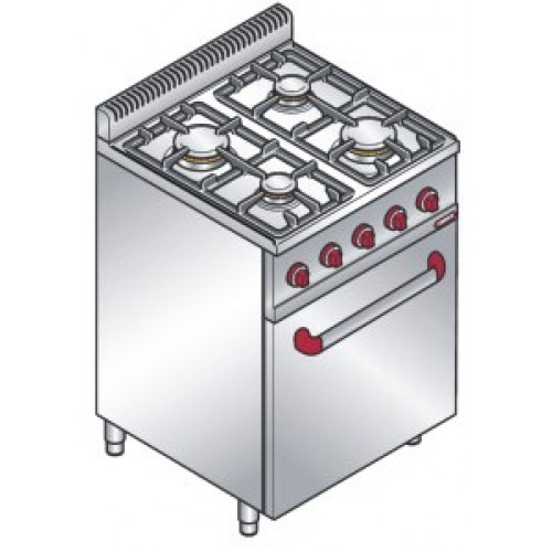 Plynový sporák s troubou G6F4PW+FE1
